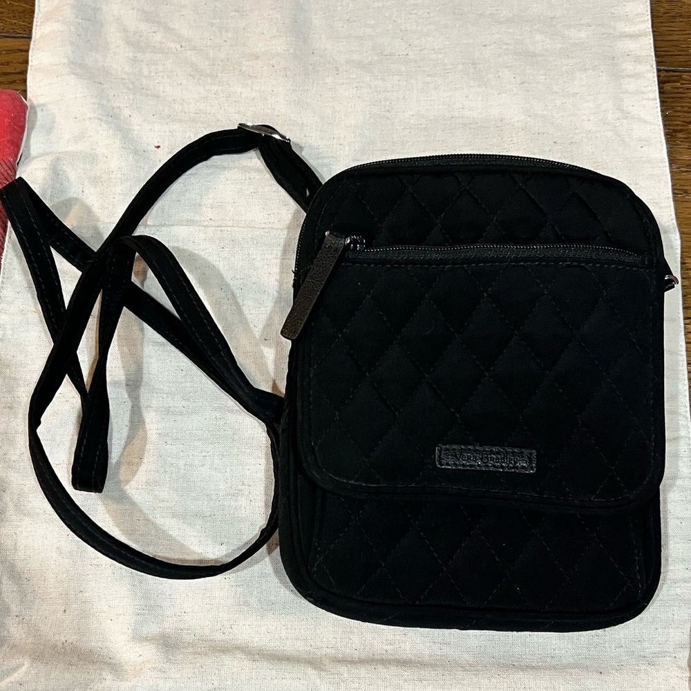 Vera Bradley Black Quilted Crossbody Bag